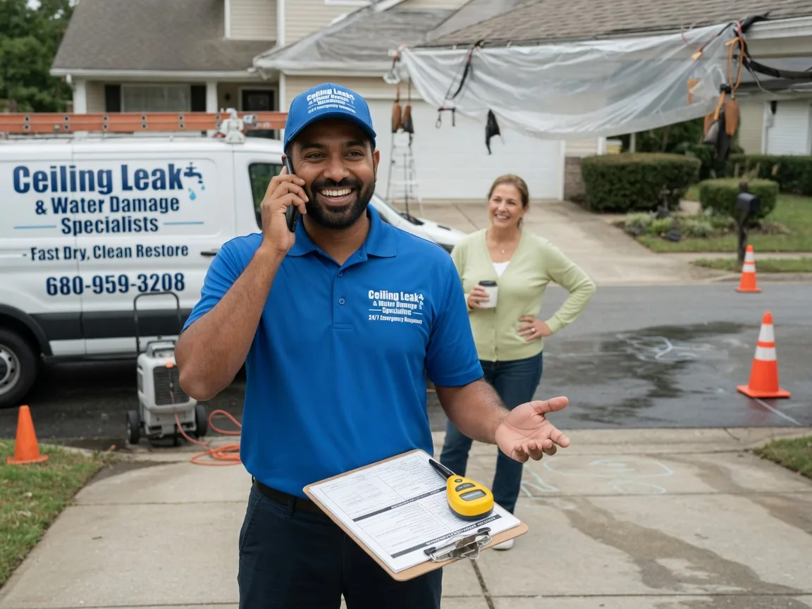 Ceiling Leak Cleanup Ponder, TX FAQs